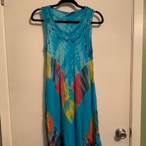 Island Style Dress with Embroidery